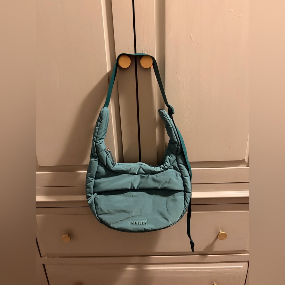 ATHLETA All About Small Crossbody Hobo Bag Trillium Green NWT